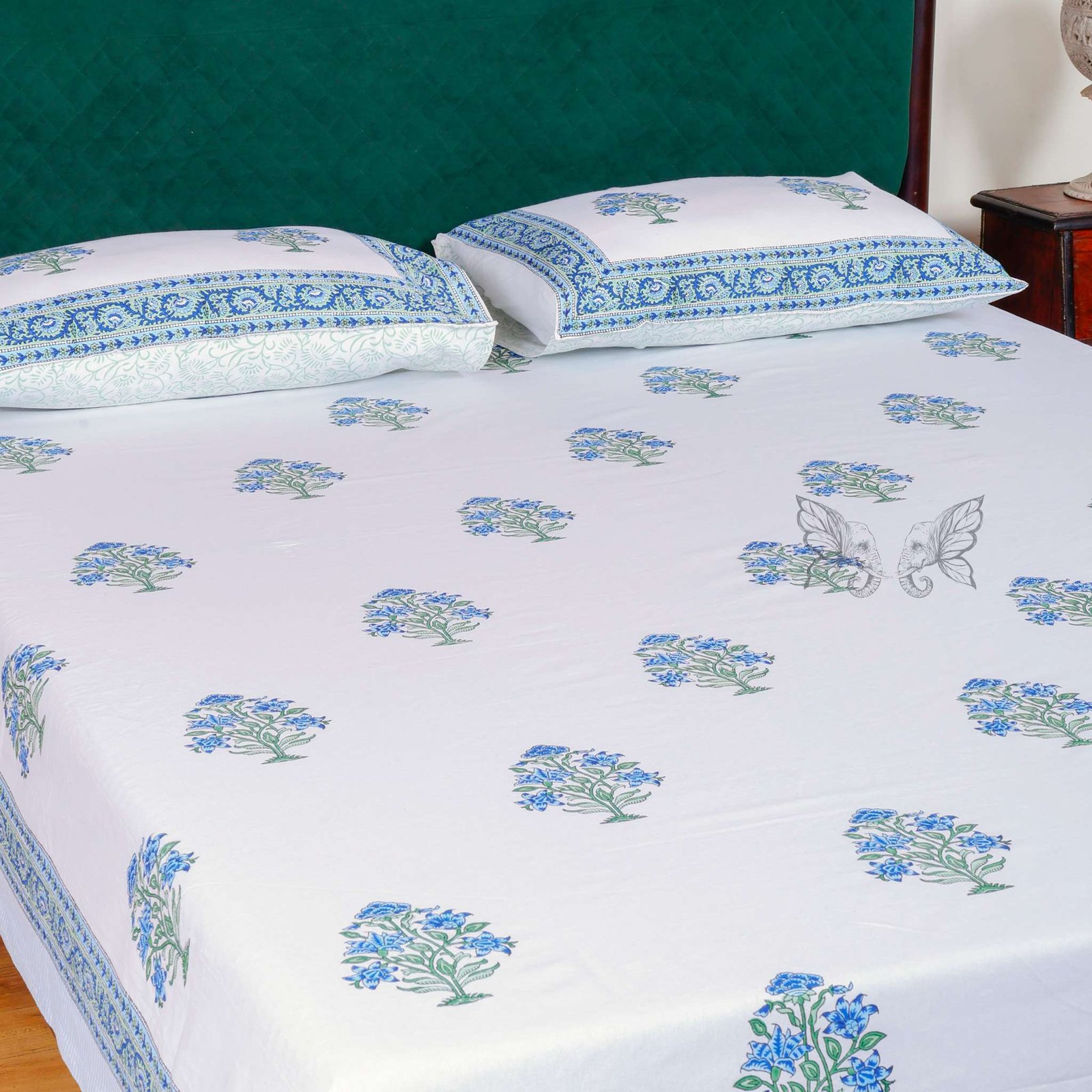 cotton bed sheet 29 (2) Bedsheet with Pillow Covers