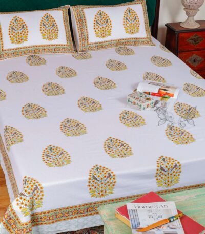 Jaipuri Cotton Double Bedsheet