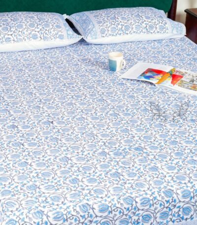 Cotton Bedsheet with Pillow Covers