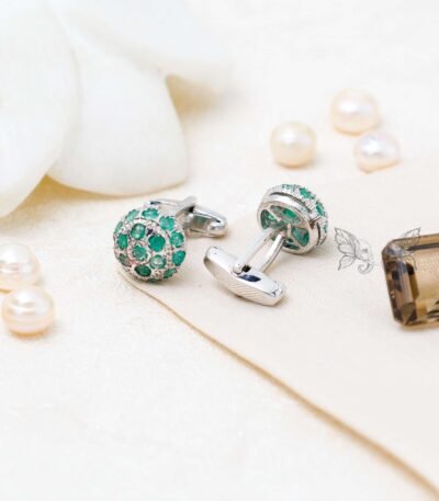 Emerald cufflinks