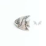 Silver Fish Brooch