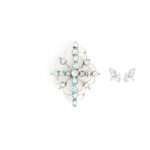 Aquamarine Starburst Brooch