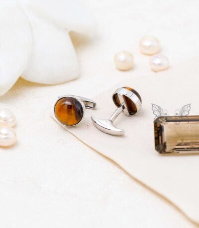 Tiger's Eye Cufflinks