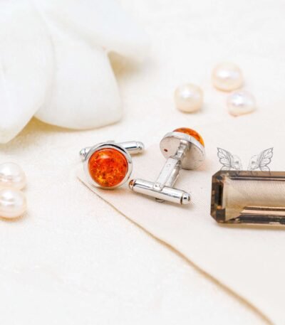 Amber Cufflinks