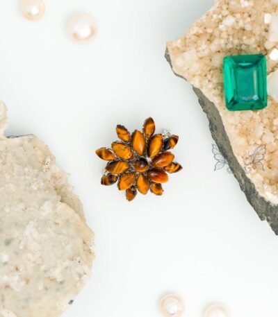 Tiger’s Eye Brooch