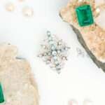 Aquamarine Starburst Brooch