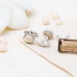 Silver Cufflinks Opal