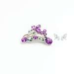 Silver Flower Brooch Pin
