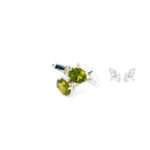 Peridot Silver Cufflinks