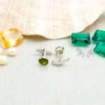Peridot Silver Cufflinks