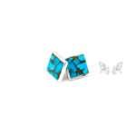 Turquoise Silver Cufflinks for Men