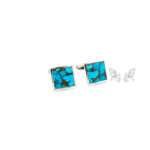 Turquoise Silver Cufflinks for Men