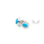 Silver Turquoise Cufflinks