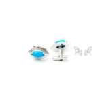 Silver Turquoise Cufflinks