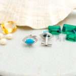 Silver Turquoise Cufflinks
