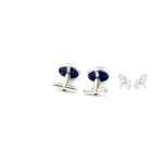 Oval Lapis Lazuli Cufflinks