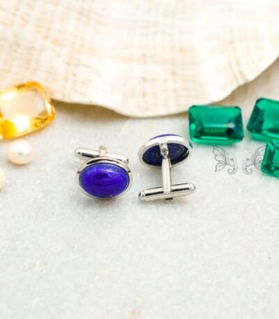 Oval Lapis Lazuli Cufflinks