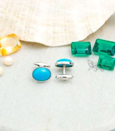Turquoise Gemstone Cufflinks