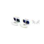 Silver Lapis Lazuli Cufflinks