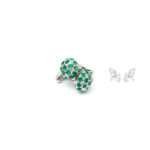 Silver Emerald Cufflinks