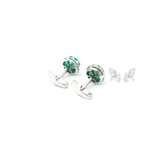 Silver Emerald Cufflinks