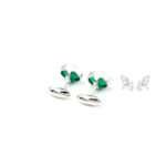 Silver Green onyx Cufflinks