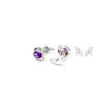 Silver Amethyst Cufflinks