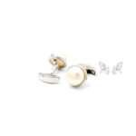 Silver Pearl Cufflinks