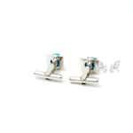 Turquoise Silver Cufflinks