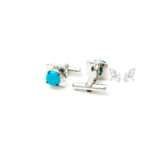 Turquoise Silver Cufflinks
