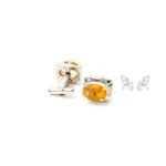Citrine Silver Cufflinks