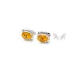 Citrine Silver Cufflinks