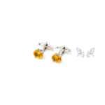 Citrine Silver Cufflinks