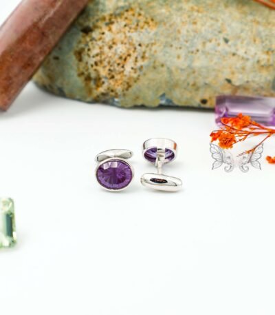 Alexandrite Gemstone Cufflinks