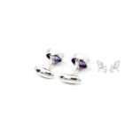 Alexandrite Gemstone Cufflinks