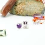 Silver Alexandrite Cufflinks
