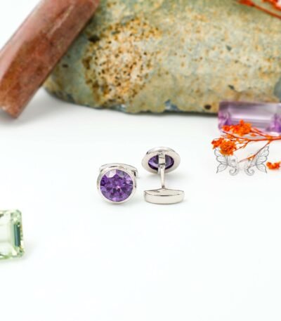 Silver Alexandrite Cufflinks