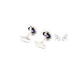 Silver Alexandrite Cufflinks