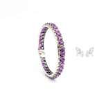 Amethyst bangle bracelet
