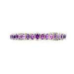 Amethyst bangle-bracelet