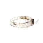 Jaipur Handcrafted Smoky Topaz Solitaire Bangle Bracelet in 925 Silver - Image 4