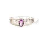 Amethyst Bangle Bracelet