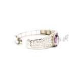 Amethyst Bangle Bracelet