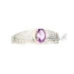 Amethyst Bangle Bracelet