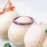 Amethyst bangle-bracelet