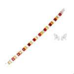 citrine tennis bracelet