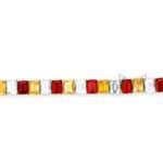 citrine tennis bracelet