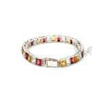 citrine tennis bracelet