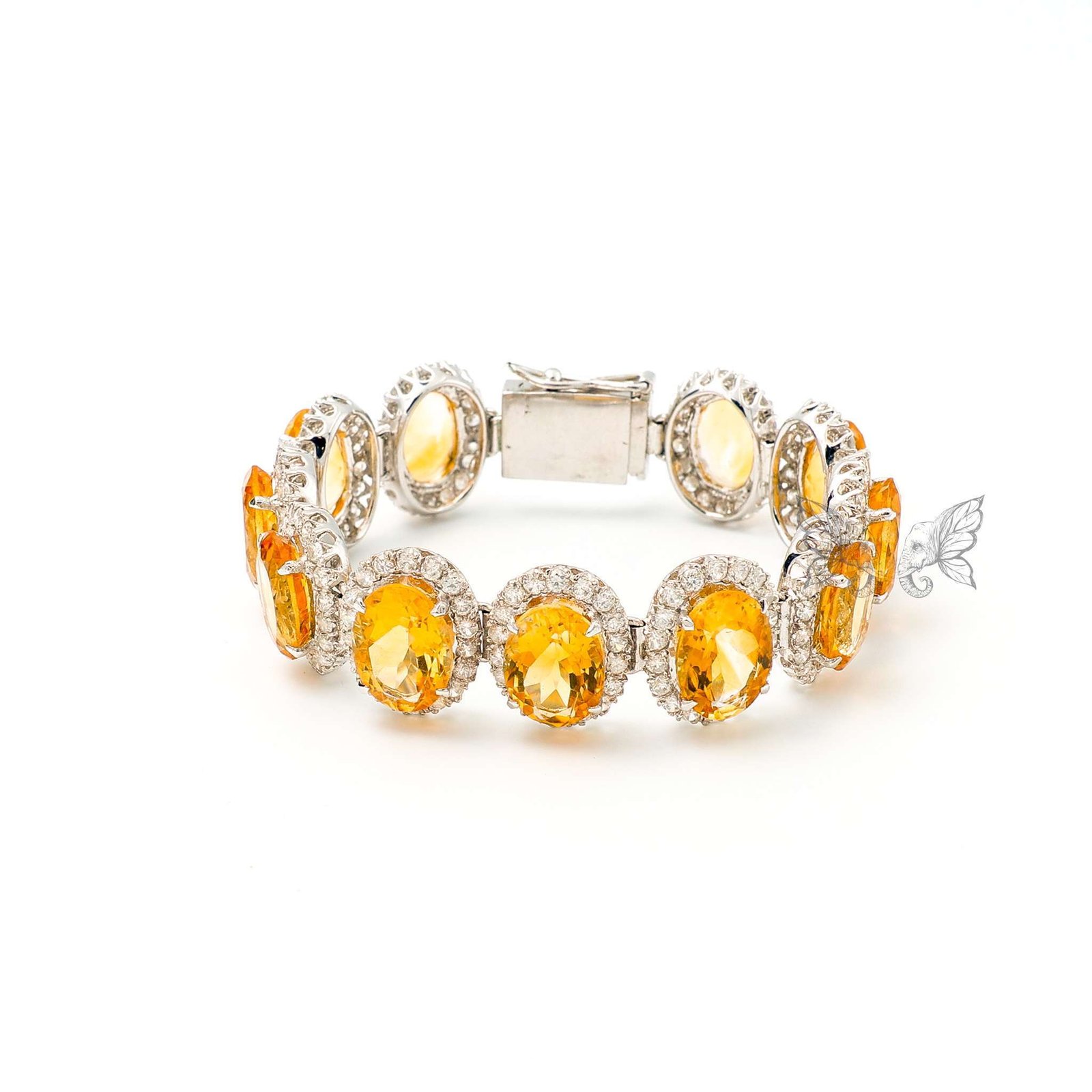 SLB282 (4) Citrine Statement Bracelet