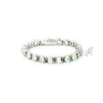 Silver Gemstone Bracelet